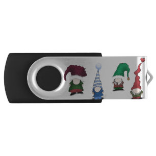 Adorable Gnome Posse Flash Drive