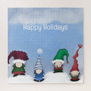 Adorable Gnome Posse Jigsaw Puzzle