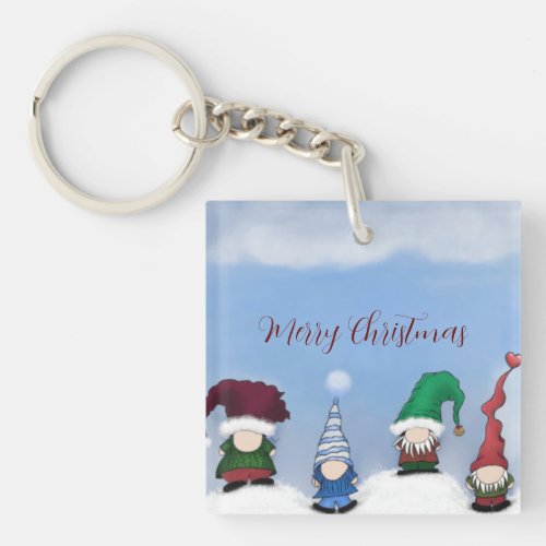 Adorable Gnome Posse Keychain