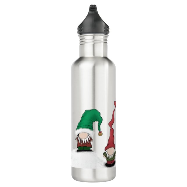 Adorable Gnome Posse Stainless Steel Water Bottle (Right)