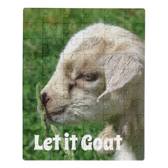 Adorable Goat Kid Parody Jigsaw Puzzle (Puzzle Vertical)