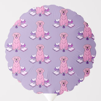 Adorable Golden Retriever Ink Ideas Pastel Pattern Balloon