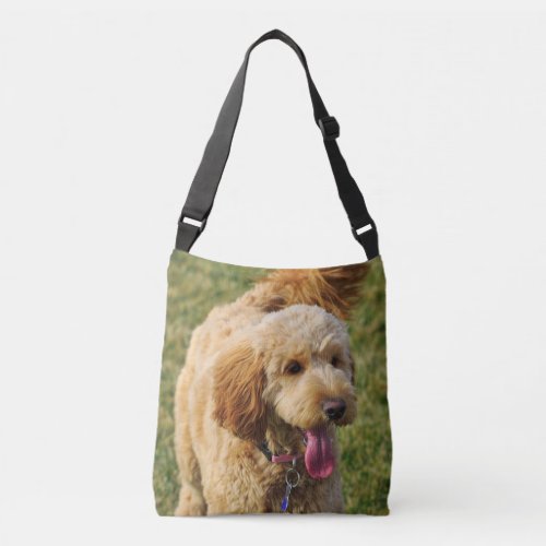 Adorable Goldendoodle Dog Crossbody Bag