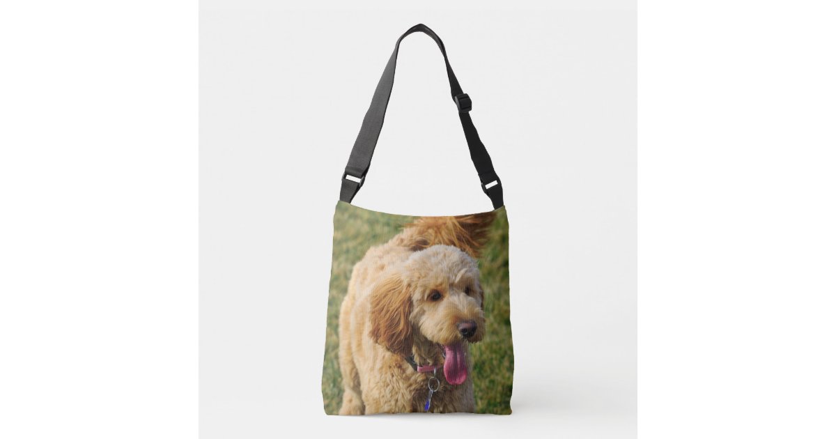 Adorable Goldendoodle Dog Crossbody Bag | Zazzle