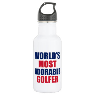 Adorable golfer water bottle