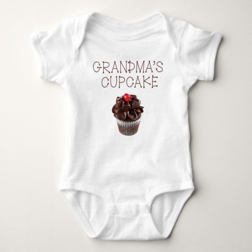 Adorable Grandmas Cupcake Infant Boy or Girl Baby Bodysuit