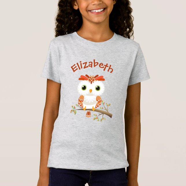 Adorable Graphic Owl T-Shirt (Front)