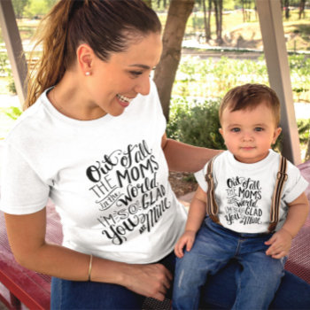 Adorable Gratitude For Mom Word Art T-shirt by MiniBrothers at Zazzle