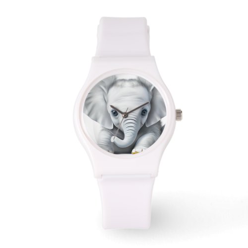Adorable Gray Baby Elephant  Watch