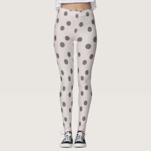 Adorable gray dots women leggings