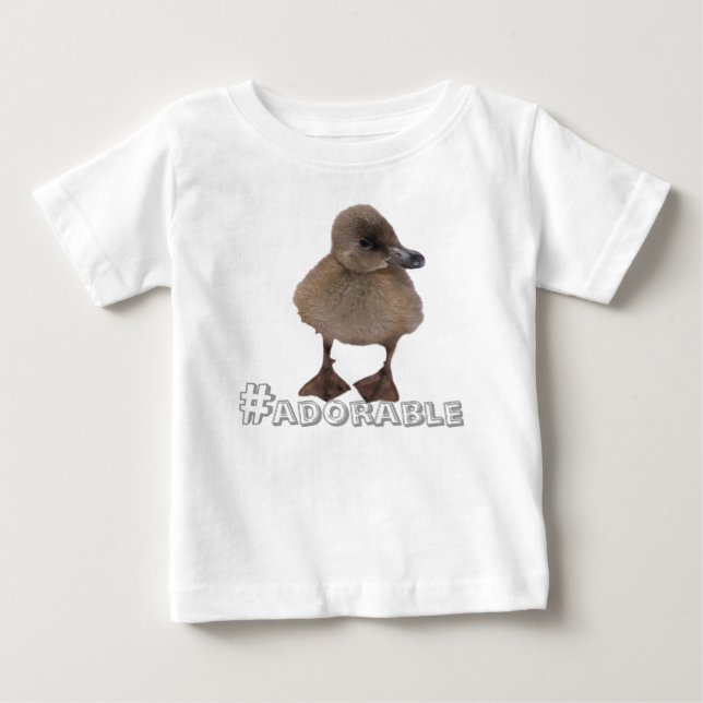 Adorable Gray Ducklings Photograph Baby T-Shirt (Front)