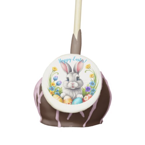 Adorable Gray Easter Bunny Cake Pops