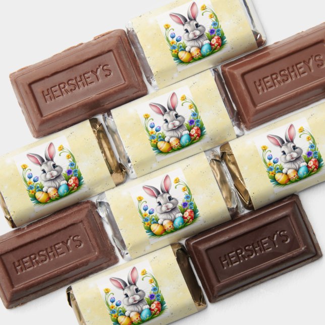 Adorable Gray Easter Bunny Hershey's Miniatures (Assorted)