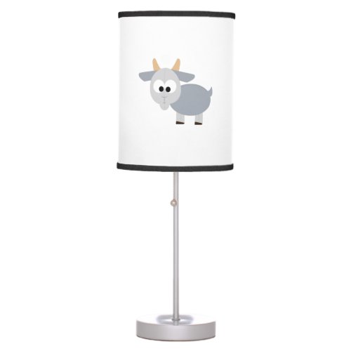 Adorable gray goat table lamp