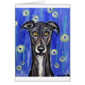 Adorable Greyhound portrait (Front)