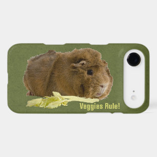 Adorable Guinea Pig Eating Celery Photography iPhone 17 Air Case