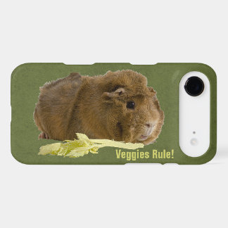 Adorable Guinea Pig Eating Celery Photography iPhone 17 Air Case