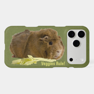 Adorable Guinea Pig Eating Celery Photography iPhone 17 Pro Max Case