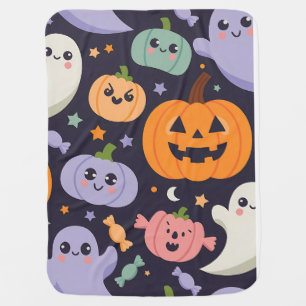 Adorable Halloween Baby Blanket – Cute Ghosts and