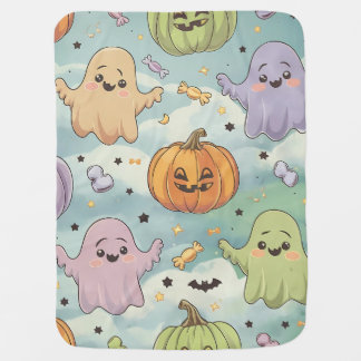Adorable Halloween Baby Blanket – Cute Ghosts and