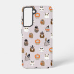 Adorable Halloween Owls Pattern Samsung Galaxy S21 Case