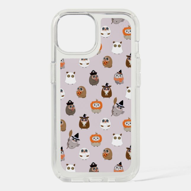 Adorable Halloween Owls Pattern Speck iPhone Case (Front)