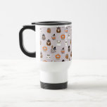Adorable Halloween Owls Pattern Travel Mug