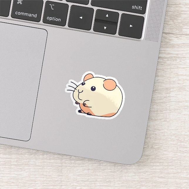 Adorable Hamster Sticker (Detail)