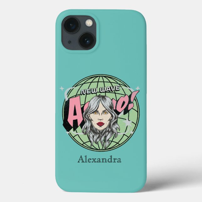 Adorable hand drawn woman face Outer space Case-Mate iPhone Case (Back)