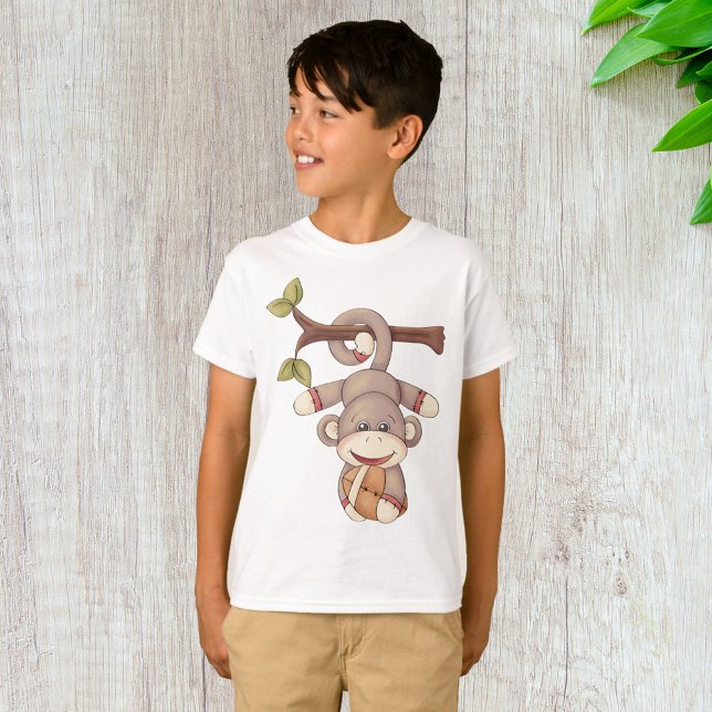 Adorable Hanging Monkey with Football T-Shirt (Creator Uploaded)