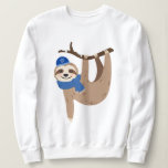 Adorable Hanukkah Sloth Sweatshirt<br><div class="desc">Festive personalized Hanukkah design.</div>