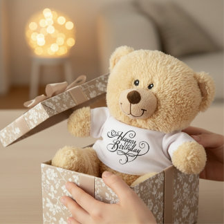 Adorable Happy Birthday Teddy Bear