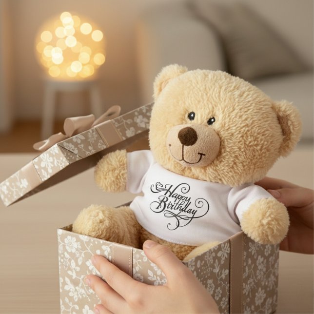 Adorable Happy Birthday Teddy Bear  (Adorable Happy Birthday Teddy Bear)