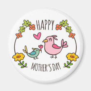 Adorable Happy Mother's Day Magnet