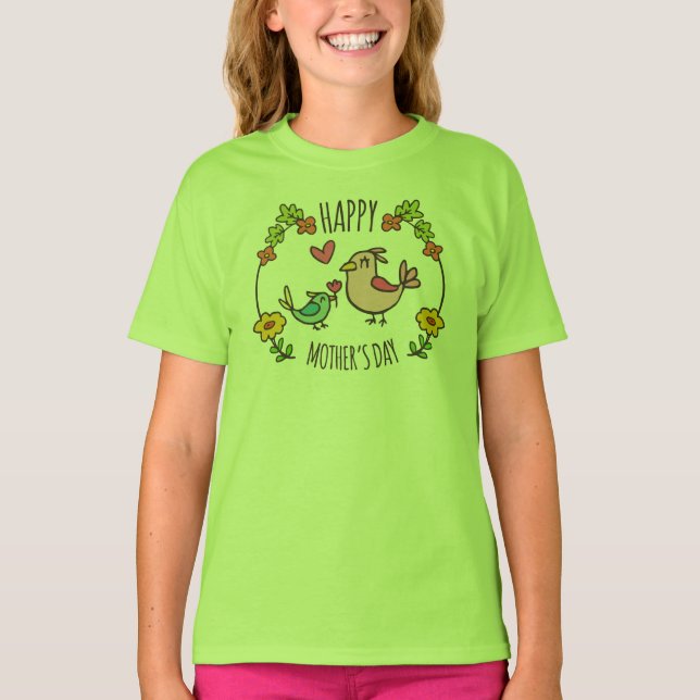 Adorable Happy Mother's Day | Ringer Shirt (Front)