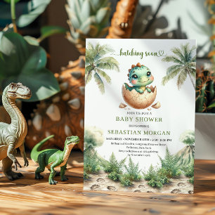 Adorable hatching soon baby shower invite editable