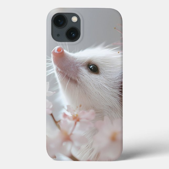 Adorable Hedgehog Among Spring Blossoms  Case-Mate iPhone Case (Back)