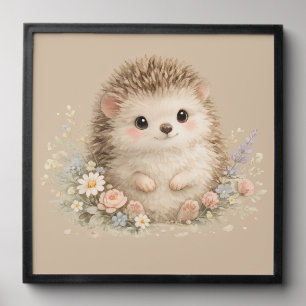 Adorable Hedgehog European Garden Peel And Stick Photo Tile