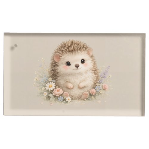 Adorable Hedgehog European Garden Place Card Holder