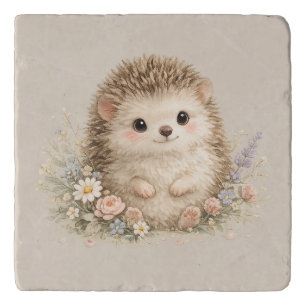 Adorable Hedgehog European Garden Trivet
