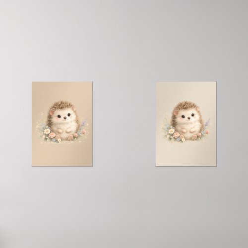 Adorable Hedgehog European Garden Wall Art Sets
