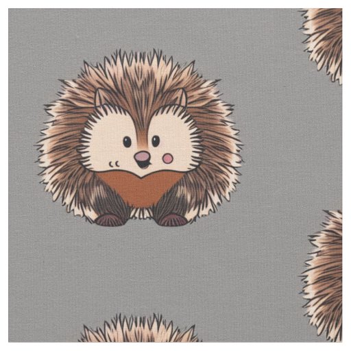 Adorable Hedgehog Fabric