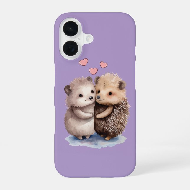 Adorable Hedgehog Iphone Case (Back)