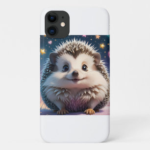 Adorable Hedgehog with stars and hearts iPhone 11 Case