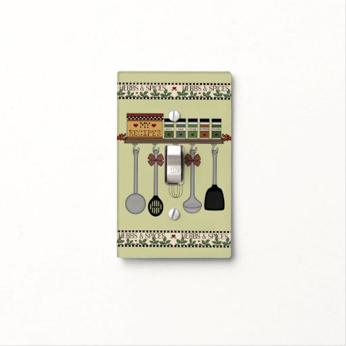 Adorable Herbs  Spices Light Switch Cover