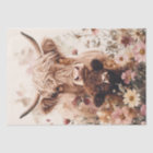 Adorable Highland Cow Calf with Mom Decoupage
