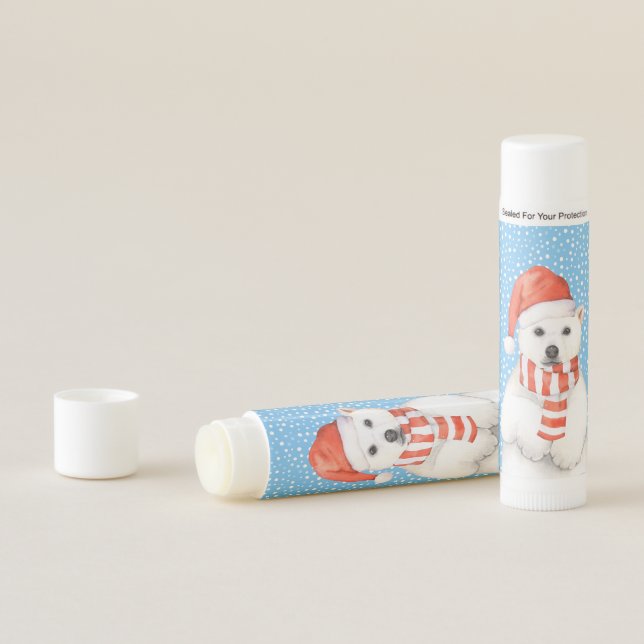 Adorable Holiday Polar Bear Lip Balm (In Situ)