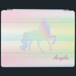 Adorable Holographic Iridescent Unicorn Magical iPad Smart Cover<br><div class="desc">Adorable magical unicorn. An elegant and sophisticated design.</div>