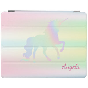 Adorable Holographic Iridescent Unicorn Magical iPad Smart Cover