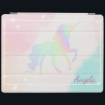 Adorable Holographic Unicorn Magical Stars Ombre iPad Smart Cover<br><div class="desc">Adorable magical unicorn. An elegant and sophisticated design.</div>